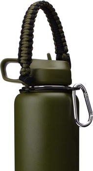 Paracord Handle for Aquaflask Accessories, Colorful Cup Rope Holder Strap Cord with Safety Ring and 