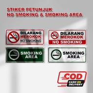 0017 Warning Stickers | No Smoking Sticker | No Smoking | SMOKING AREA | No Smoking Stickers
