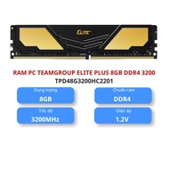 RAM Desktop TEAMGROUP ELITE Plus 8GB (1x8GB) DDR4 3200MHz (TPD48G3200HC2201) - HACOM PC