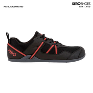 XERO SHOES Barefoot shoe รองเท้าผ้าใบรุ่น PRIO ผู้ชาย สี Black / Samba Red รองเท้าวิ่ง ออกกำลังกาย PRM-BSR