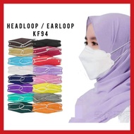 Mask Face Mask Kf94 Earloop Headloop Hijab Kf94 Face Shield Kf 94 Mask Kf94 Face Mask Korea Disposab