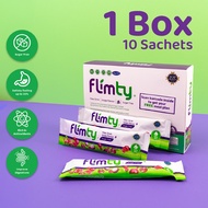Flimty Fiber Detox Drink Grape (1 Box x 10 Sachets) | Halal, Sugar-Free Detox Constipation Bloating
