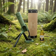 51mm Mortar Beer Bottle Opener Tactical Cap Launcher Heavy-Duty Hands-Free Push Down Opener Bar Deco