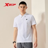 Xtep Men's Sports T-shirt Comfortable Breathable Sports T-shirt 876229020163