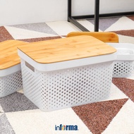 Informa Storage Box With Lid 35.5x26.5x21.5 cm Storage Box Multipurpose Box Storage Container Organi