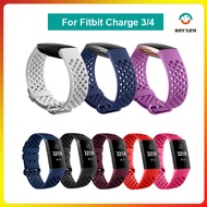 Sport Breathable watch Strap for Fitbit Charge 4 Band Original Silicone Strap Wristband Waterproof Bracelet for Fitbit Charge 3/3 SE