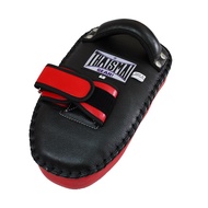 THAISMAI - KP142S ไทยสมัย เป้าเตะโค้ง หนังแท้ Size S สีแดง 1ข้าง  - Red Leather Kick pad S Size Curv