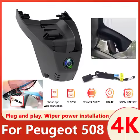 Plug and play Dash Cam For Peugeot 508 2nd Gen 2022 2021 2020 2019,DashCam for Peugeot 508SW PSE 508