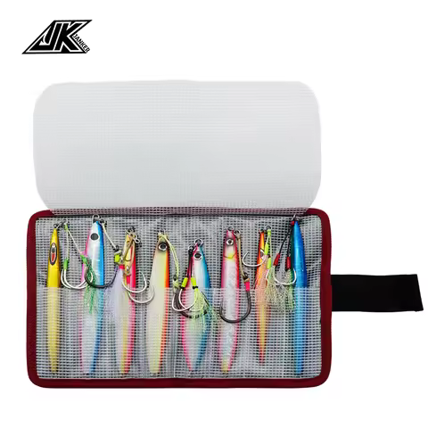 JK Large-Capacity Metal Bait Fishing Bag A Variety Of Colors Available Waterproof Fishing Tackle Bag