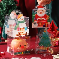 Christmas Eve Apple Box  New Year Christmas Gift Box Transparent Biscuit Gift Cookies Nougat Packaging Box Christmas Gift Box