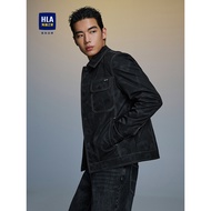HLA/Hailan House Lapel Jacket 26 Autumn New Style Fashionable Straight Casual Trendy Workwear Denim 