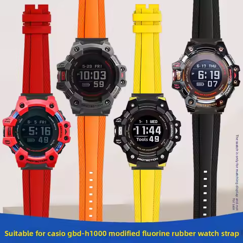 For Casio 3475 GBD-H1000 watch band GBD-H1000-1/4/8/1A7 smartwatch Modified waterproof sports fluori