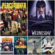 Peacemaker, Wednesday, F1 Movie Frame Wall Decoration