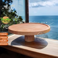 KAYU Sangkayu Wooden Cake Rack Cupcake Stand Cake Coaster Wood Cake Stand