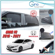 Car Magnetic Sunshade compatible for Honda Civic FC 2016-2022 Magnet Sun Shade Sunshield Car Window 