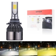 2PCS 3color Flash H4 LED H7 H1 H11 9005 9012 Tricolor Auto LED Headlight fog lamp car headlamp bulb 