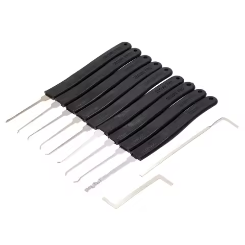 Door Lock Pick Quick Opener Tools Set Professional Locksmith Tool with 2 Little Wrenches Home \u0026