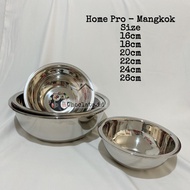 Home Pro Bowl Stainless Steel Bowl Thick Ws08 24Cm 26Cm