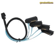 GREAT SFF 8643 to 4 SAS 29P Cable, High Speed 50cm/1.6ft Mini SAS HDD Cable, durable 12Gbps SFF 8643