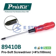 Pro'sKit 89410B Pro-Soft Screwdriver (#1x100mm)