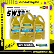 RAVENOL HDX SAE 5W-30 CleanSynto® [4L] Synthetic Engine Oil 100%ORIGINAL Minyak Enjin / 黑油机油 RAVENOL