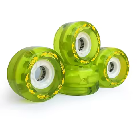 72*44mm Freeline Skates Wheels With Led 82A High Quality Drift Skate Rodas PU LongBoard Ruedas High-