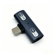 2-in-1 USB-C to 3.5mm Audio & 60W Fast Charging Splitter Adapter