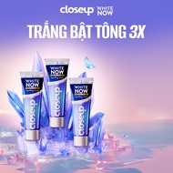 Combo 3 kem đánh răng CLOSEUP White Now - Trắng Bật Tông 3X tức thì từ Công nghệ Ánh Sáng Xanh 100g