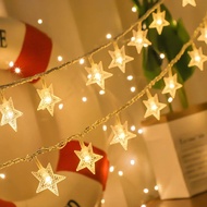 Star String Lights Battery Powered LED Fairy String Lights, Indoor String Lights for Party, Deepavali,Christmas