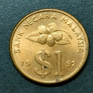 Kriss 1 Ringgit Gold Coin 1992