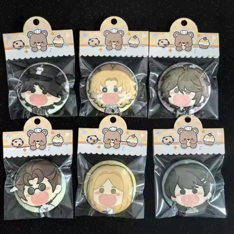 Creative Game Identity V Round Brooch Backpack Cartoon Character Prisoner Cosplay Badge Jewelry Acce