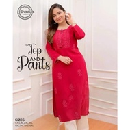 Stylish Top And Pants Suit For Women By Inaya Fabric