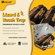 Perangkap Cicak Dan Lipas / Cockroach And Lizard Sticky Glue Trap/ Perangkap Lipas Kereta 壁虎蟑螂屋 1pc