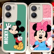 H107 Mikey Mouse White Casing for VIVO Y35 Y75 Y01 Y55 Y22 iQOO 13 Z10 T4 Z9X Y15s Y22s Y56 Y15a Z9 