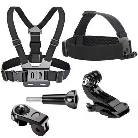 Chest Belt Head Strap Mount Action camera for GoPro Hero 12 11 10 9 8 Eken H9 Sjcam Insta360 DJI Osm