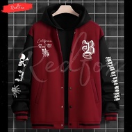 Children's Hoodie Sweater Varsity Baseball Jacket Adjustable Beanie Model Soft Premium Thick Fleece 