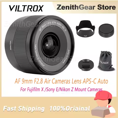 Viltrox 9mm F2.8 Air Auto Focus Ultra-Wide APS-C Prime Lens for Sony E-Mount ZV-E10 ZV-E10II A6400 N