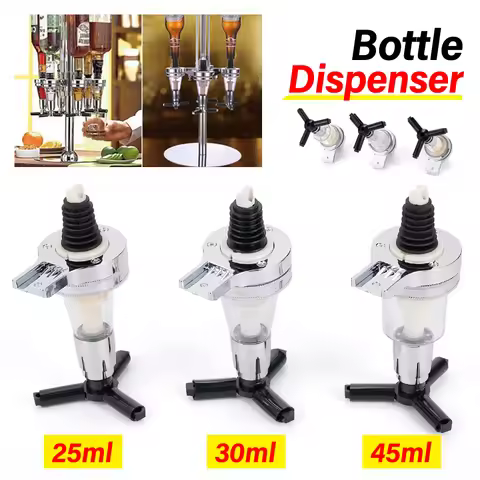 25/35/45ML Liquor Dispenser Bottle Replaceable Nozzle Head for Wine Holder Alcohol Bottle Whiskey So