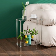 Acrylic Small End Table Beverage Table Small Bedside Table