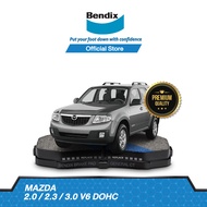 Bendix ผ้าเบรค Mazda tribute 2 / 2.3 / 3 V6 DOHC (ปี 1999-07) ดิสเบรคหน้า+ดรัมเบรคหลัง (DB1426BS5064