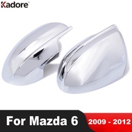 Rearview Mirror Cover Trim For Mazda 6 2009 2010 2011 2012 Chrome Side Wing Mirrors Cap Molding Overlay Car Accessories