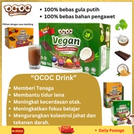 OCOC Dark Chocolate Drink No White Sugar | Minuman Coklat Pekat Tanpa Gula Putih | Vegan Dan Susu Ka