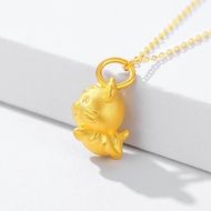 TPS 24K Saudi Gold Delicate Necklaces Cute Tiger Necklace Luxury Jewelry not fade Blessing Gift for Boyfriend Girlfriend