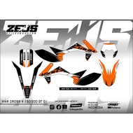 Decal Sticker - Decal Sticker cross x 150-200 gt Zeus SC 01