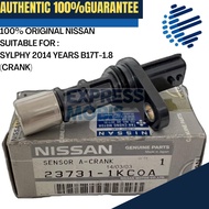 100% ORIGINAL NISSAN CRANK SHAFT SENSOR 23731-1KC0A SYLPHY 2014 YEARS B17T-1.8