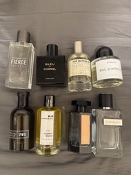 清多款香水 Abercrombie & Fitch, Chanel, Byredo 等