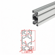 LUHU ALUMINIUM PROFILE | โปรไฟล์อลูมิเนียมอุตสาหกรรมมาตรฐานยุโรป 40x80 มม