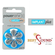 Hearing aid battery Power one Implant Plus Was Design For Cochlea Implant Hearing Devices ( 100% MAD