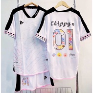 Dragon Football Kit with Pink Border and Sesame Elastic Soft and Cool for Children and Adults with N