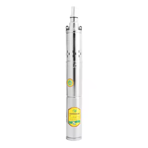 SP2-65 DC24V 370W Stainless Steel Deep Well Submersible Pump, 0.5HP 2850RPM 65m Max Lift 2m³/H Flow 